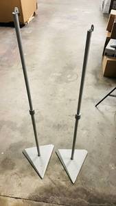 lot 191 image: Pair of Silver Speaker Stands
