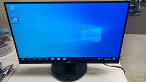 lot 195 image: Acer 27 K2 Monitor (Includes power cable, has line on screen)