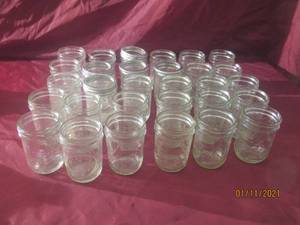 lot 66 image: 30 MASON JARS 6OZ