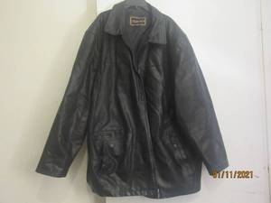 lot 69 image: CASABLANCA LEATHER JACKET MENS SIZE 3X