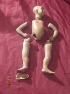 lot 86 image: VINTAGE 1966 PORCELAIN DOLL NICKODEMUS BY MAGGIE HEAD