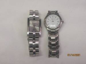 lot 12 image: 2 COTE D AZUR SILVER WATCHES