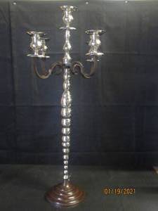 lot 232 image: 40 TALL CANDLE STAND IN BOX HOLDS  5 CANDLES