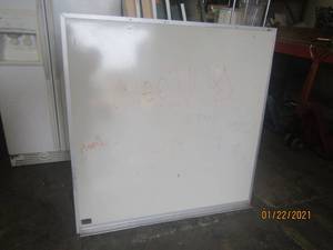 lot 280 image: DRY ERASE WALL MOUNTED WHITEBOARD&nbsp&nbsp 48 X 48