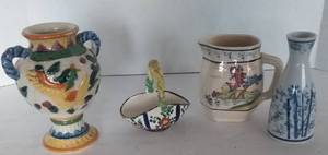 lot 125 image: Asian Vases and More, 4 Pc
