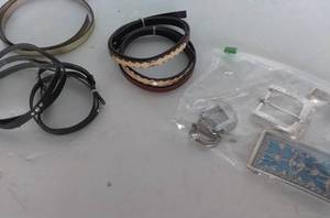 lot 45 image: Belt Buckles and Hat Bands. 5 Bands and 4 Buckles