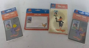 lot 25 image: Looney Tunes Stamps and more, still in packaging, 4Pc