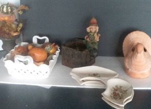 lot 161 image: Autumn Dcor, 7 Pc
