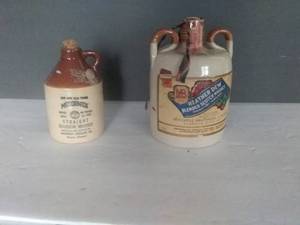 lot 164 image: 2 Vintage Whisky and Scotch Crockery Jugs