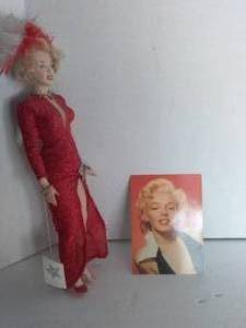 lot 229 image: Marilyn Monroe Doll and Print, See Pics of Doll