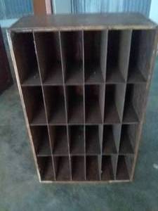 lot 293 image: Wood FilingMail Box