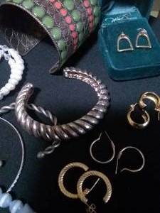 lot 249 image: Bracelets and Earrings