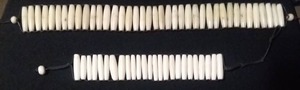 lot 275 image: Matching Bone Bracelet and Choker
