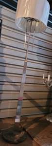 lot 22 image: FLOOR LAMP WITH SHADE IN STYLECOLORCONDITION SHOWN. 65 H x 15 W.