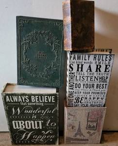 lot 79 image: LOT OF 5 HIDE-AWAY DECORATIVE BOOKS IN STYLESCOLORCONDITION SHOWN. (YOUR BID X 5)