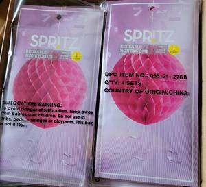 lot 86 image: LOT OF 6 NEW 4-PACKS OF SPRITZ REUSABLE HONEYCOMBS AS SHOWN. (YOUR BID X 6)