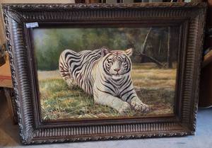 lot 125 image: LARGE CANVAS PRINT IN STYLECOLORCONDITION SHOWN. APPROX. 46 W x 34 H.