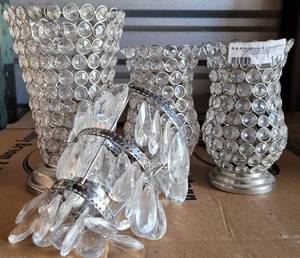 lot 147 image: LOT OF DECORATIVE VASES IN STYLECOLORCONDITION SHOWN.