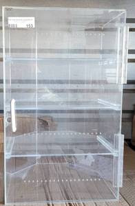 lot 153 image: 4-TIER ACRYLIC STORE DISPLAY AS SHOWN. APPROX. 13 W x 12 D x 21 H.