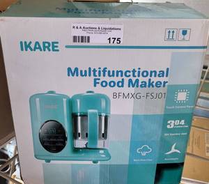 lot 175 image: IKARE MULTIFUNCTIONAL FOOD MAKER MODEL BFMXG-FSJ01 IN BOX AS SHOWN.