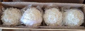 lot 192 image: LOT OF 20 NEW IN PACKAGES FLOWER BALLS IN STYLECOLORCONDITION SHOWN. (YOUR BID X 20)