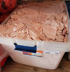 lot 199 image: CONTAINER LOT OF CHAIR BACKREST COVERS IN STYLECOLORCONDITION SHOWN.