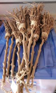 lot 201 image: LOT OF 10 NEW WITH TAGS BROOM STYLE DECOR PIECES IN STYLECOLORCONDITION SHOWN. (YOUR BID X 10)