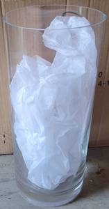 lot 260 image: LOT OF 5 CLEAR GLASS CYLINDER VASES IN STYLECOLORCONDITION SHOWN. EACH APPROX. 13.75 H x 5.75 DIA. (YOUR BID X 5)