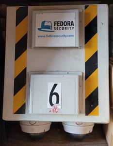 lot 268 image: LOT OF 3 FEDORA SECURITY SURVEILLANCE CAMERA BOXES AS SHOWN. (YOUR BID X 3)