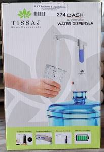 lot 274 image: TISSAJ DASH AUTOMATIC DRINKING WATER DISPENSER IN BOX AS SHOWN.
