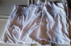 lot 287 image: PLASTIC TUB FULL OF CHAIR BACKREST COVERS IN STYLECOLORCONDITION SHOWN.