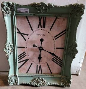 lot 303 image: WALL CLOCK PLAQUE IN STYLECOLORCONDITION SHOWN.