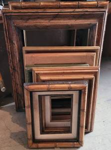 lot 306 image: LOT OF 8 MEDIUMLARGE SIZE WOODEN PICTURE FRAMES IN STYLESCOLORSCONDITION SHOWN. (YOUR BID X 8)