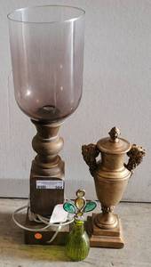 lot 304 image: LOT OF ASSORTED HOME DECOR IN STYLESCOLORSCONDITION SHOWN.