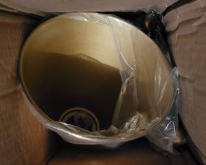 lot 326 image: BRASS STYLE LIGHT FIXTURE IN STYLECOLORCONDITION SHOWN.