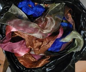 lot 330 image: LOT OF CHAIR SASHES IN ASSORTED COLORS AS SHOWN. GEREROUS COUNT