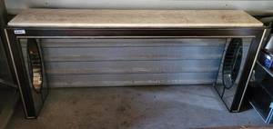 lot 333 image: LARGE VANITY STYLE TOP IN STYLECOLORCONDITION SHOWN. APPROX. 72 W x 14 D x 32.5 H.