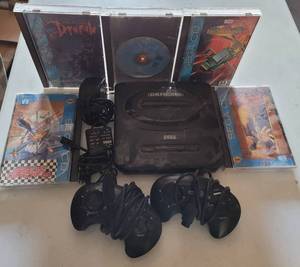 lot 338 image: SEGA GENESIS GAMING SYSTEM WITH ACCESSORIES AND 5 GAMES AS SHOWN.