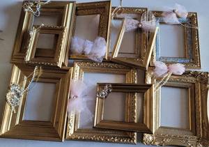 lot 346 image: LOT OF 10 PICTURE FRAMES IN ASSORTED SIZES AS SHOWN. (YOUR BID X 10)