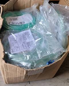 lot 386 image: BOX LOT OF NASAL CANNULA TUBING AS SHOWN.