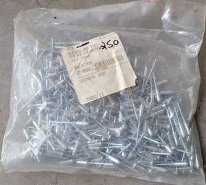 lot 418 image: BAG OF ALUMSTEEL OPEN RIVETS AS SHOWN.