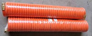lot 423 image: LOT OF 2 JUPITER PNEUMATICS 14 x 25 FT POLYURETHANE RECOIL AIR HOSES AS SHOWN. (YOUR BID X 2)