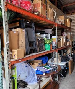 lot 401 image: 2 PALLET RACK UNITS AS SHOWN. CONTENTS NOT INCLUDED. APPROX. 16 FT 9 W x 44 D x 10 FT H. (YOUR BID X 2) PLEASE NOTE PALLET RACKS WILL HAVE TO BE PICKED UP ON MONDAY, FEB. 22nd BETWEEN 1000 A.M. AND 100 P.M.