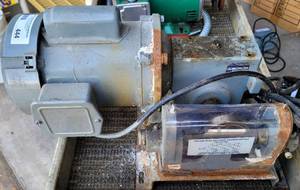 lot 444 image: MARATHON ELECTRIC A-C MOTOR MODEL 5KC35MNB639X AS SHOWN.