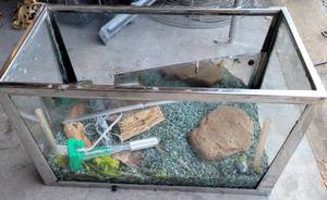 lot 500 image: GLASS TERRANIUM AS SHOWN.