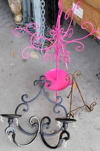 lot 503 image: LOT OF CANDLE HOLDERS AS SHOWN.