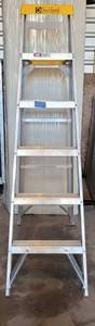 lot 520 image: DAVIDSON ALUMINUM LADDER IN STYLECONDITION SHOWN.