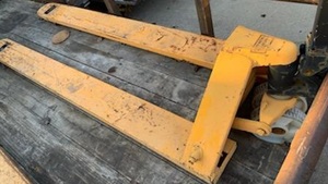 lot 405 image: PALLET JACK WITH 72 FORKS IN WORKING CONDITION AS SHOWN.