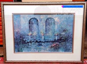 lot 24 image: UNIDENTIFIED ARTIST WORK FROM TEXAS BANK LOBBY BEAUTIFULLY FRAMED 31 X 41