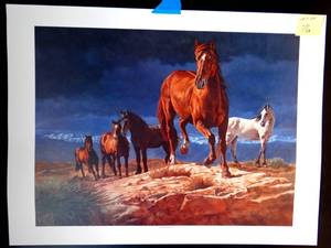 lot 76 image: THE PROTECTOR BY DARYL POULIN MEASURES 18 X 24 ($$)